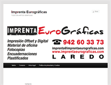 Tablet Screenshot of imprentaeurograficas.com